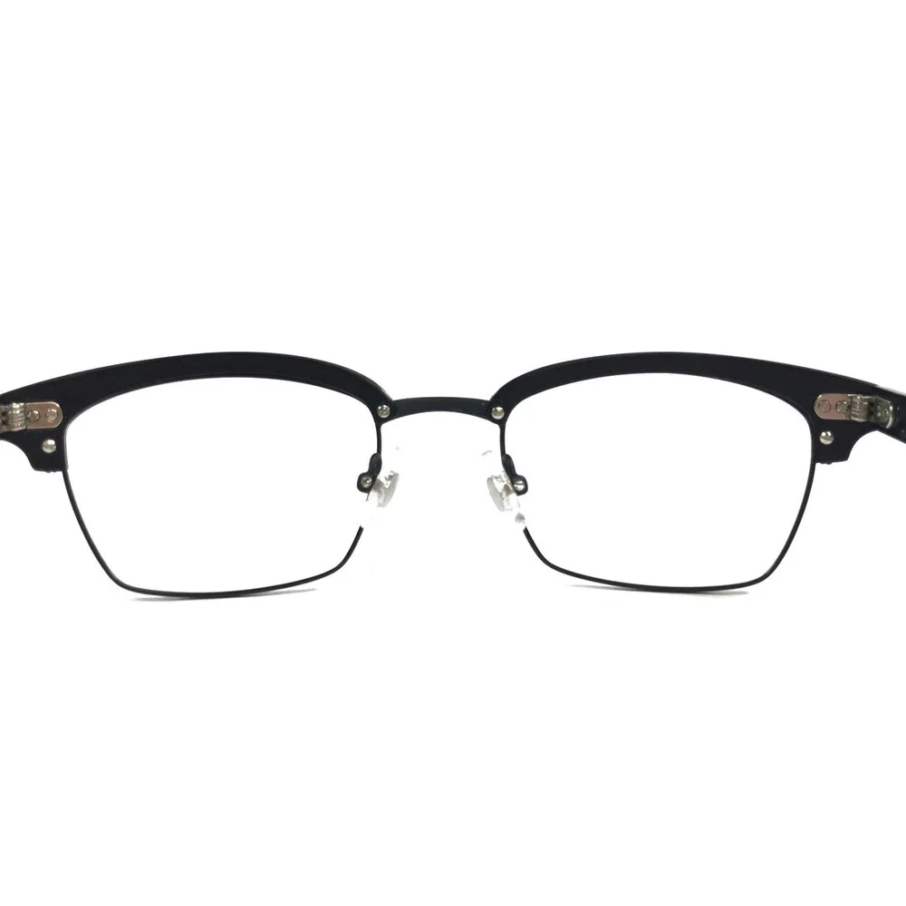 Vintage See Eyeglasses Frames 4621 C1 Shiny Black Rectangle Full Rim 49-20-145